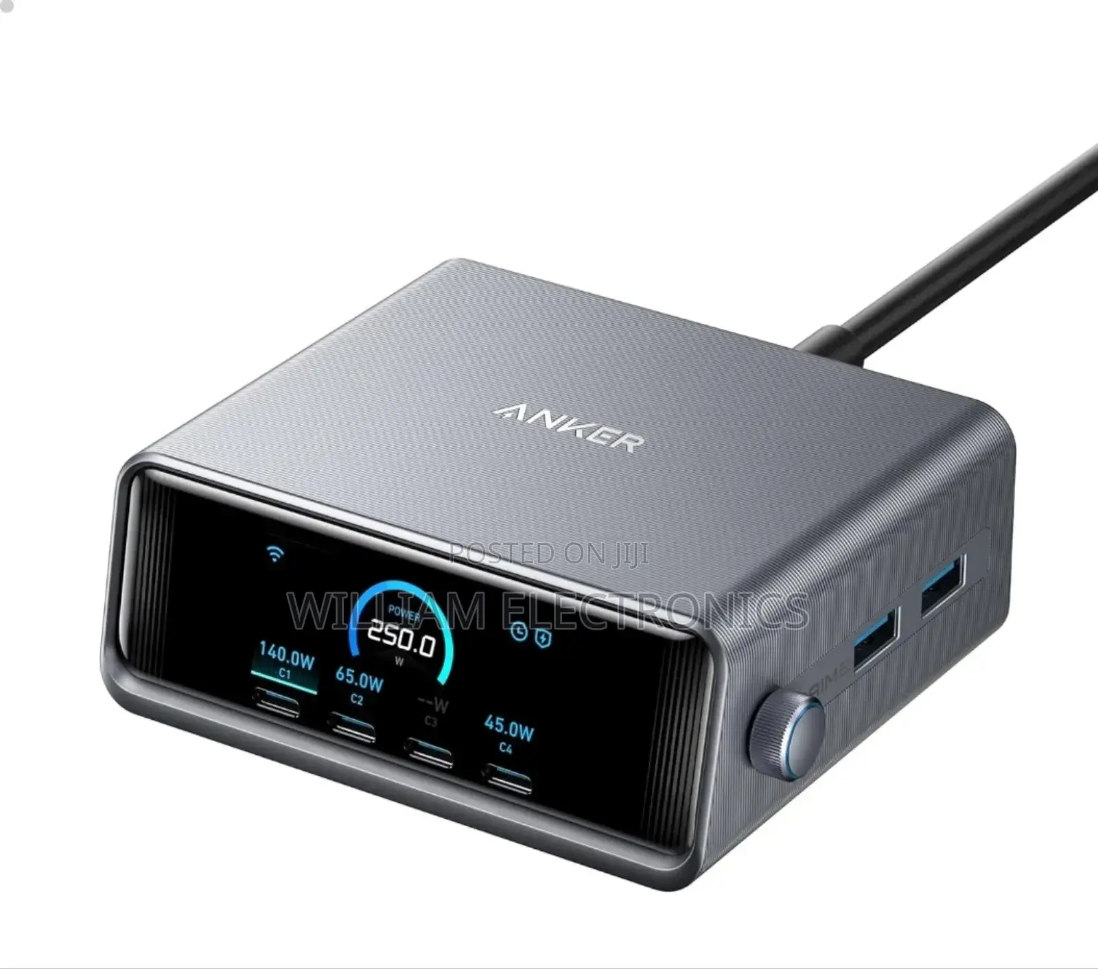 Anker Prime Charger 250w Gan Prime Usb Charging Station