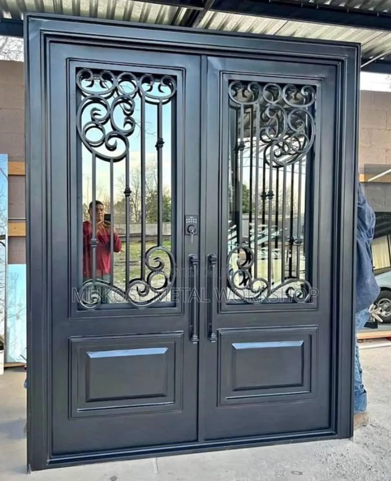 Metal Doors and Windows and Bed