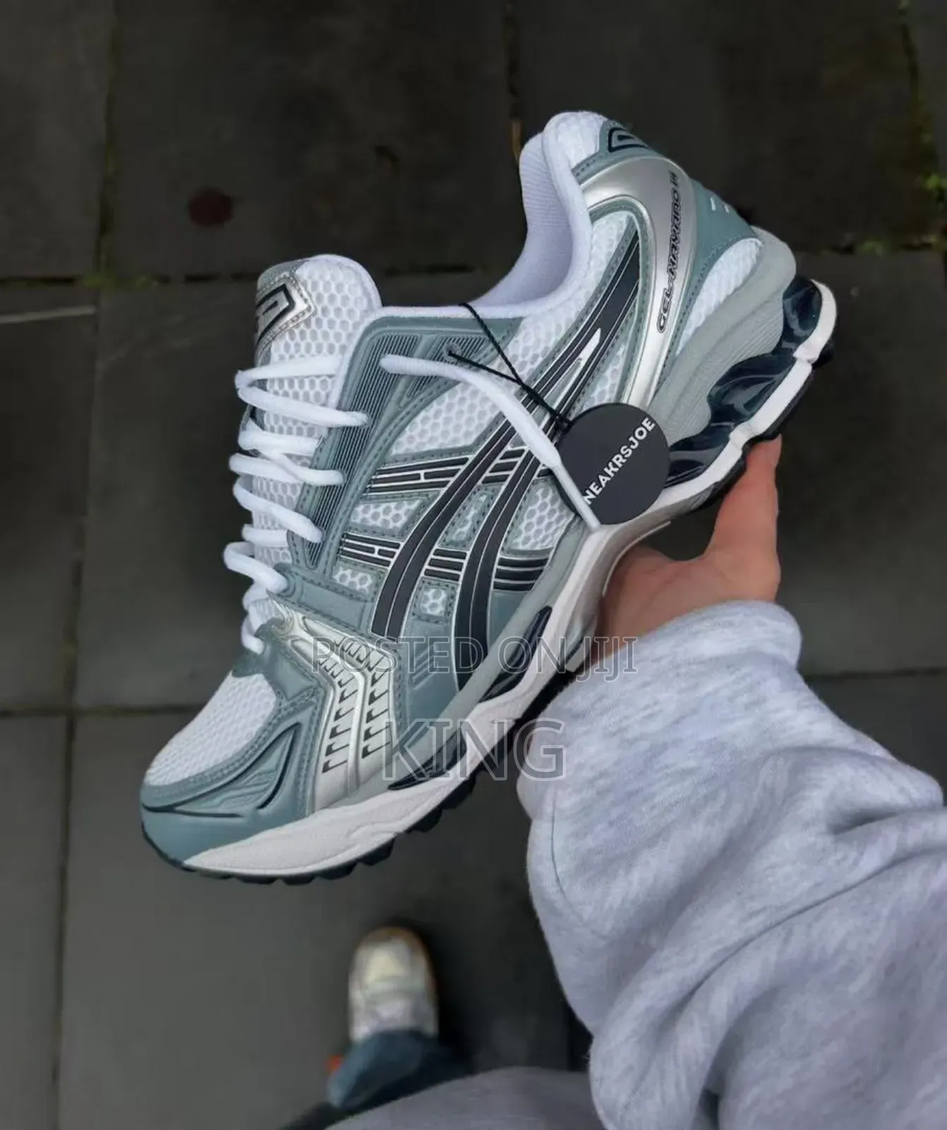 Asics Gel-Kayano 14 Sneaker in the "Pure Gold/Cold Moss"