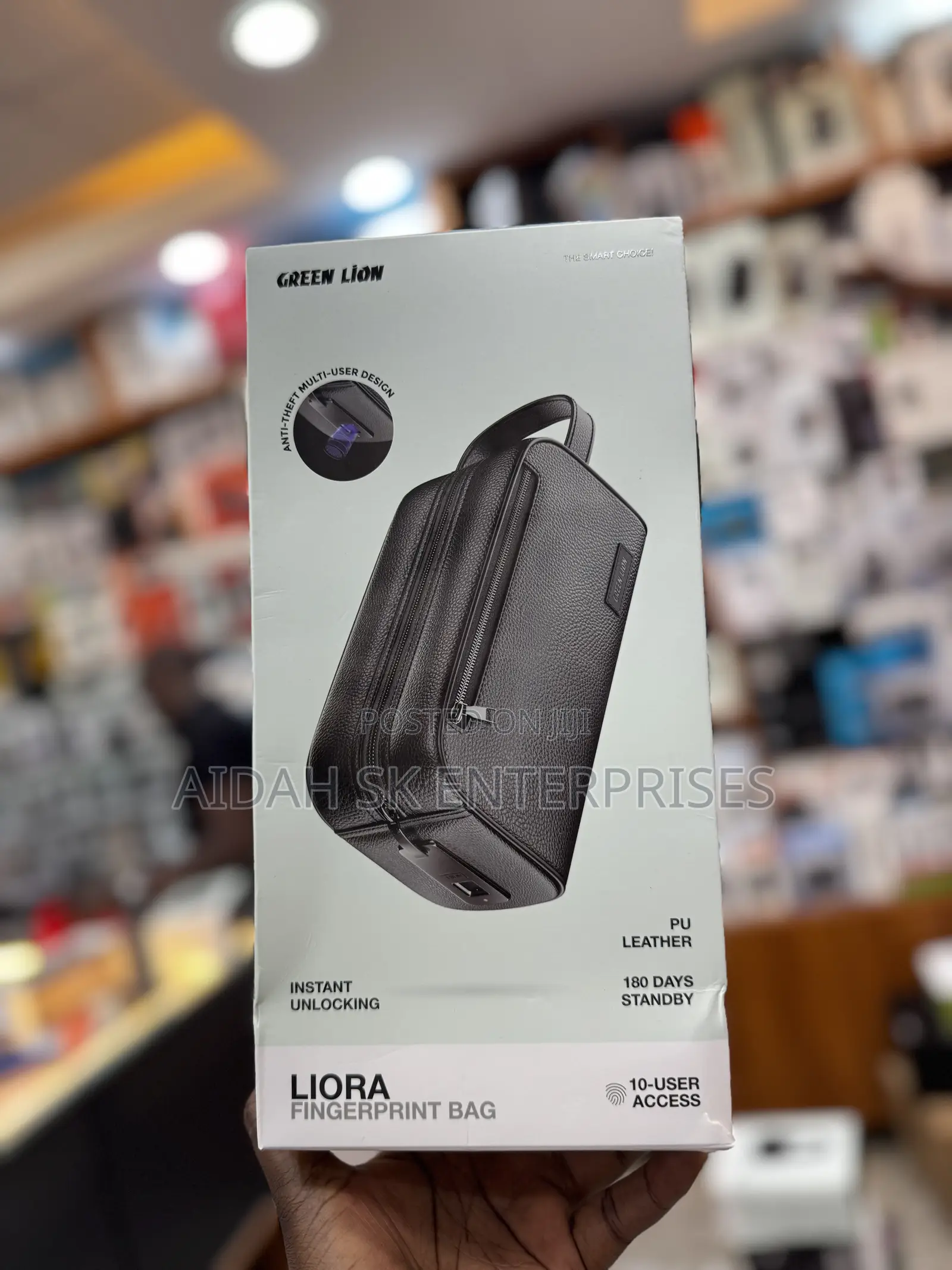 Green Lion Liora Fingerprint Bag - Black