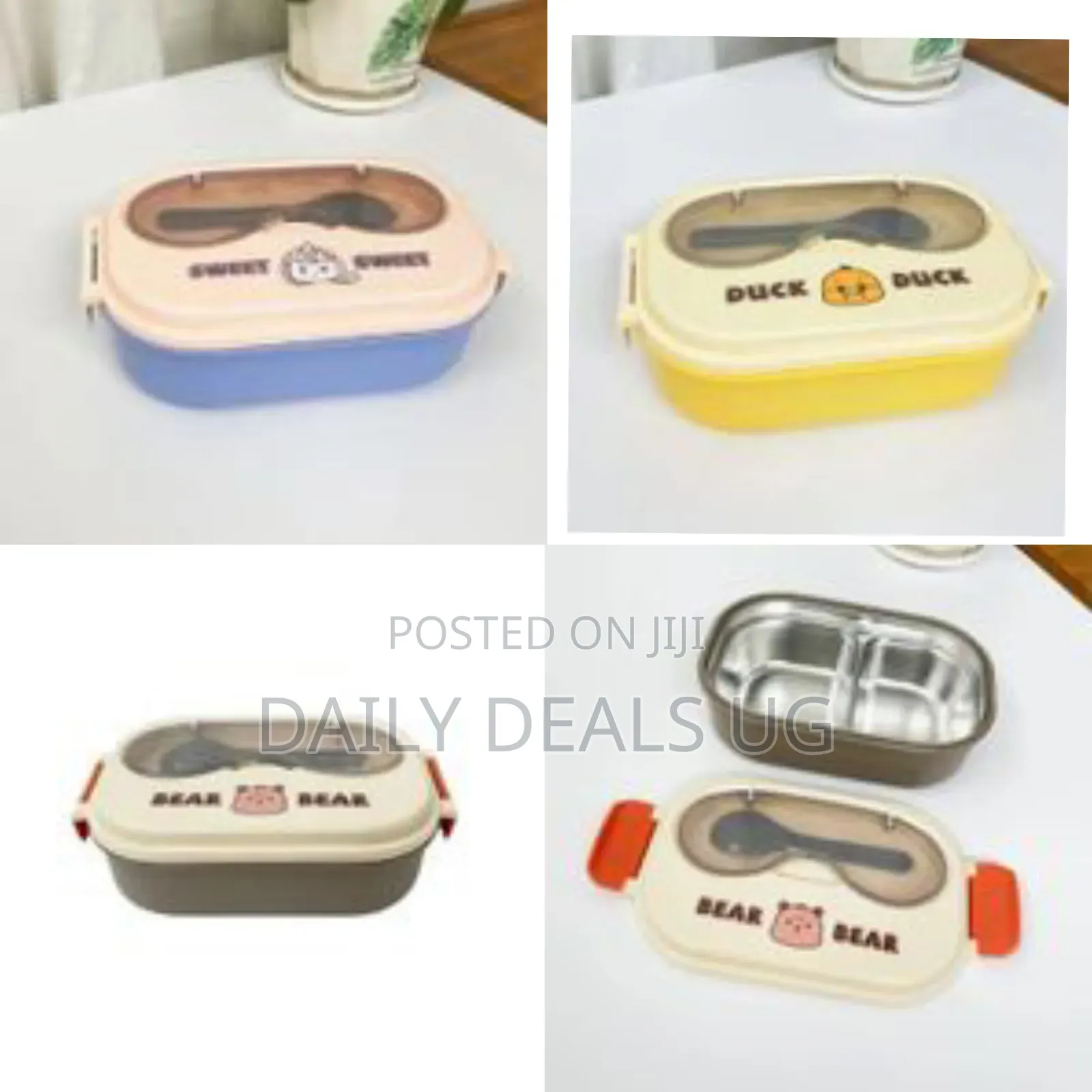 Portable 2 Compartment Insulated Lunch Box Stainless Steel Tiffin