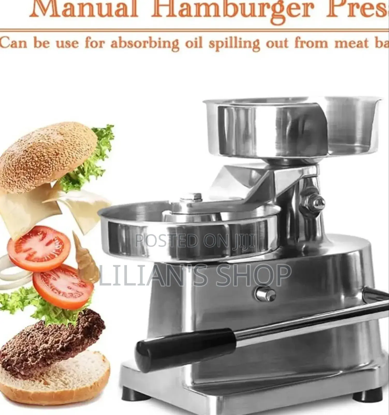 Manual Commercial Hamburger Press Machine