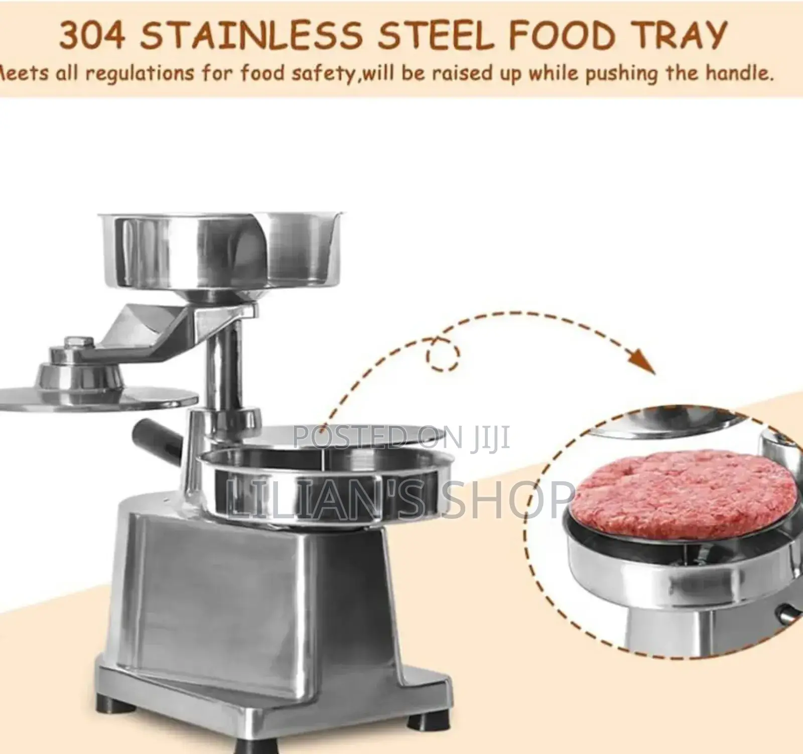 Manual Commercial Hamburger Press Machine
