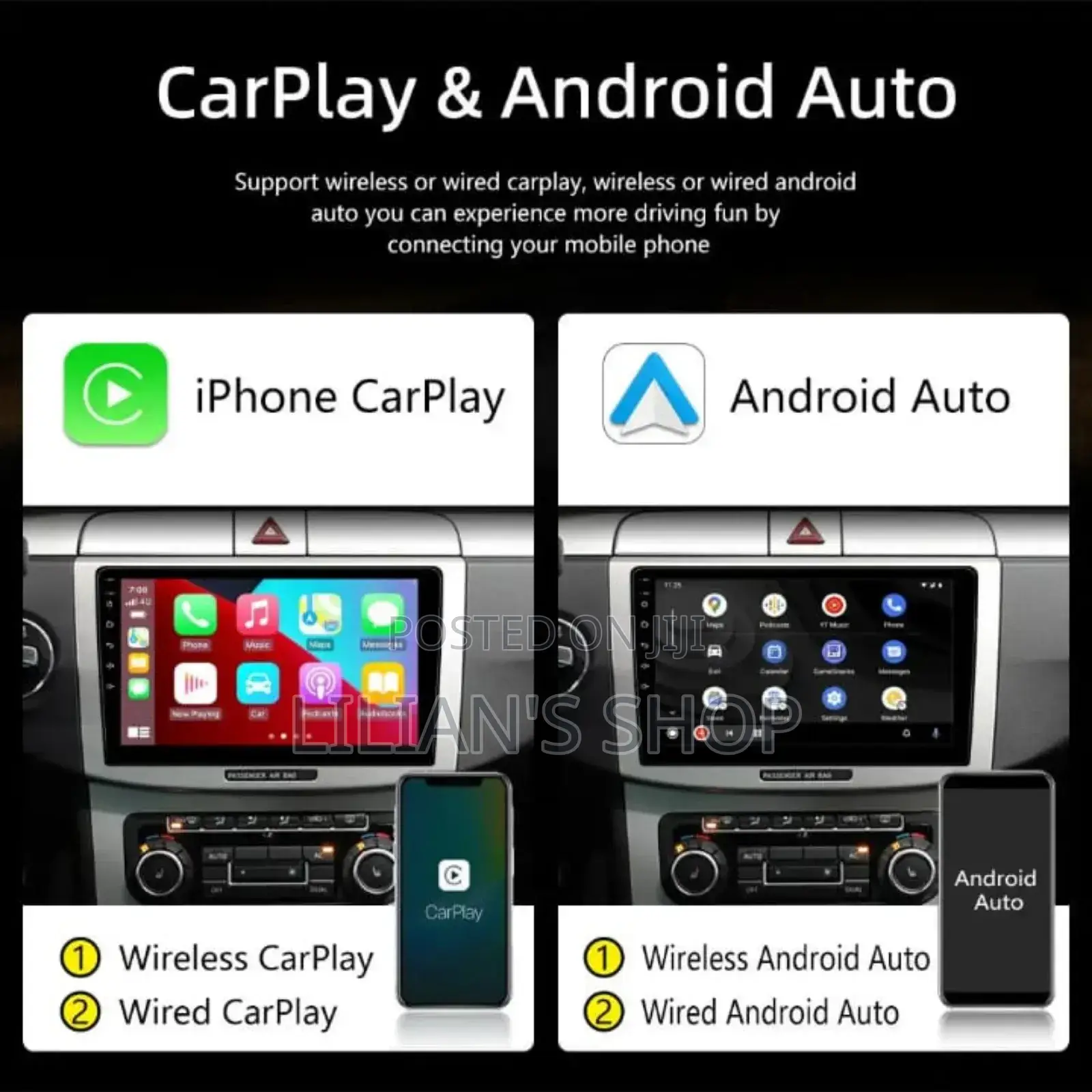 9inch Car Multimedia Player With Apple and Android Auto