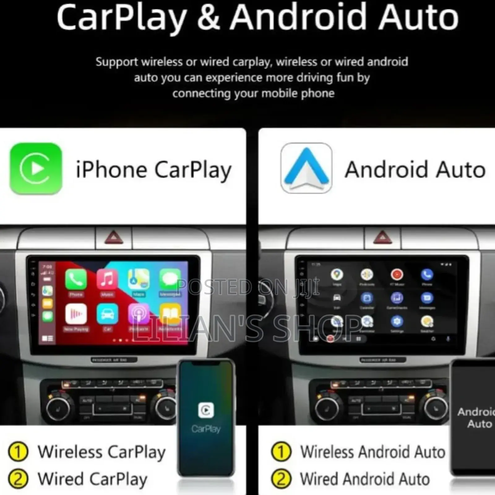 9inch Car Multimedia Player With Apple and Android Auto