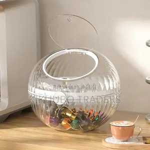 Transparent Spherical Coffee Capsule Storage Holder