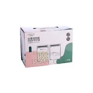 2 Pieces of 620ml Transparent Food Storage Containers