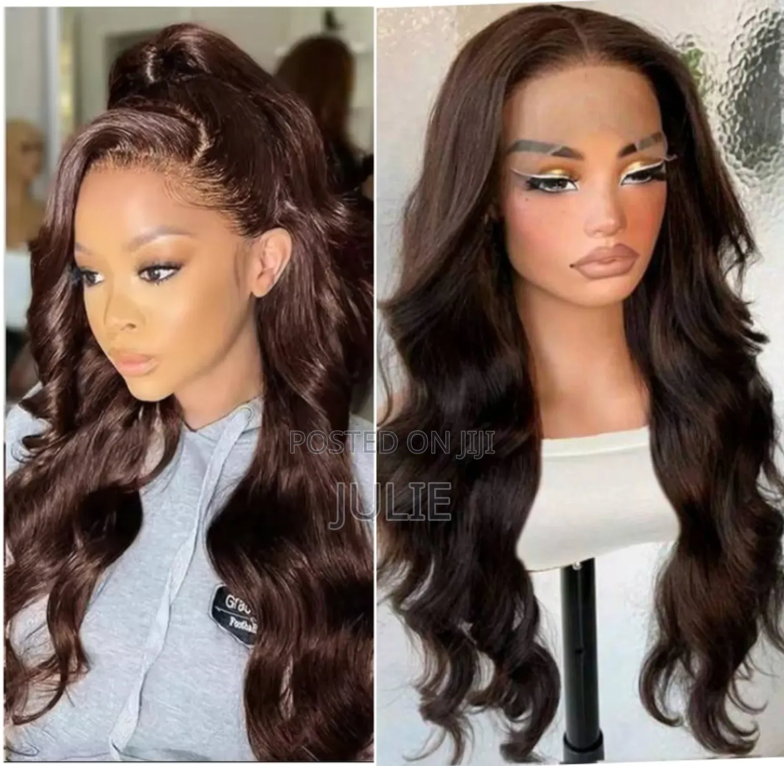 Frontal Long Wavy Hair Wig