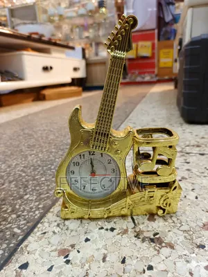 Decorative Table Clock and Pen Holder