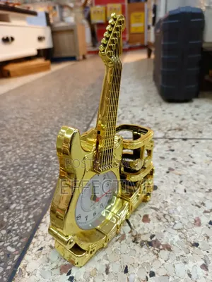Decorative Table Clock and Pen Holder
