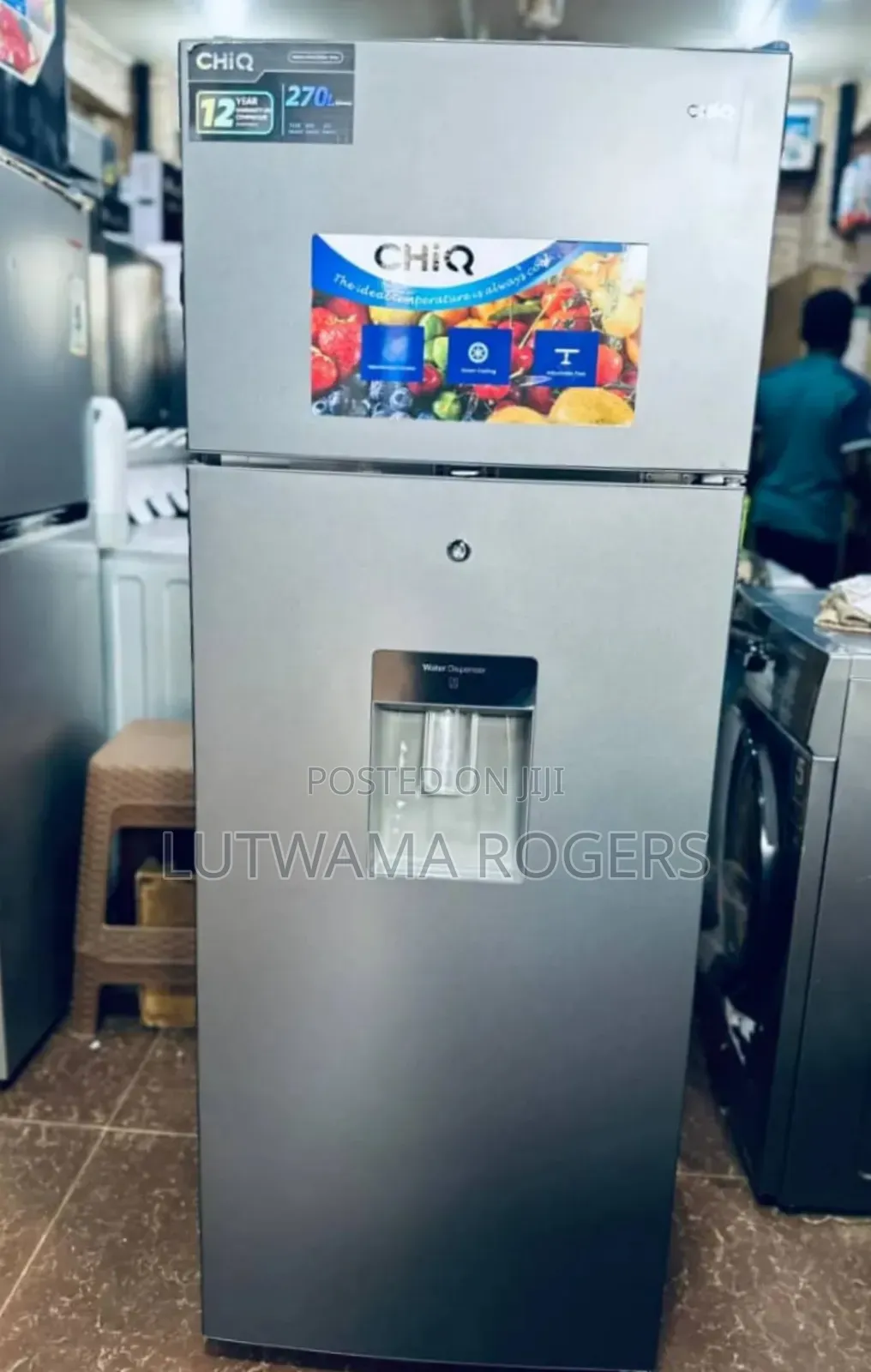 Chiq 270ltrs Double Door Fridge