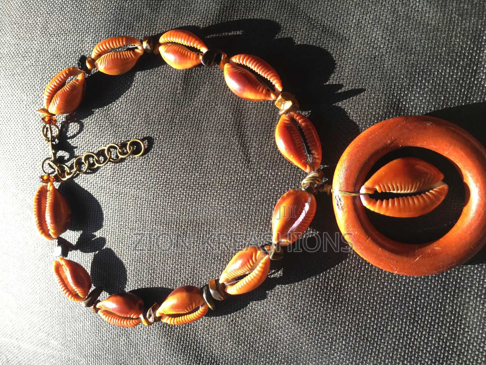Honey Cowrie Shell Necklace Available! Dm to Make Your Order 