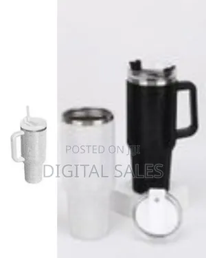 40 Oz Bling Tumbler With Handle Rhinestones Tumbler