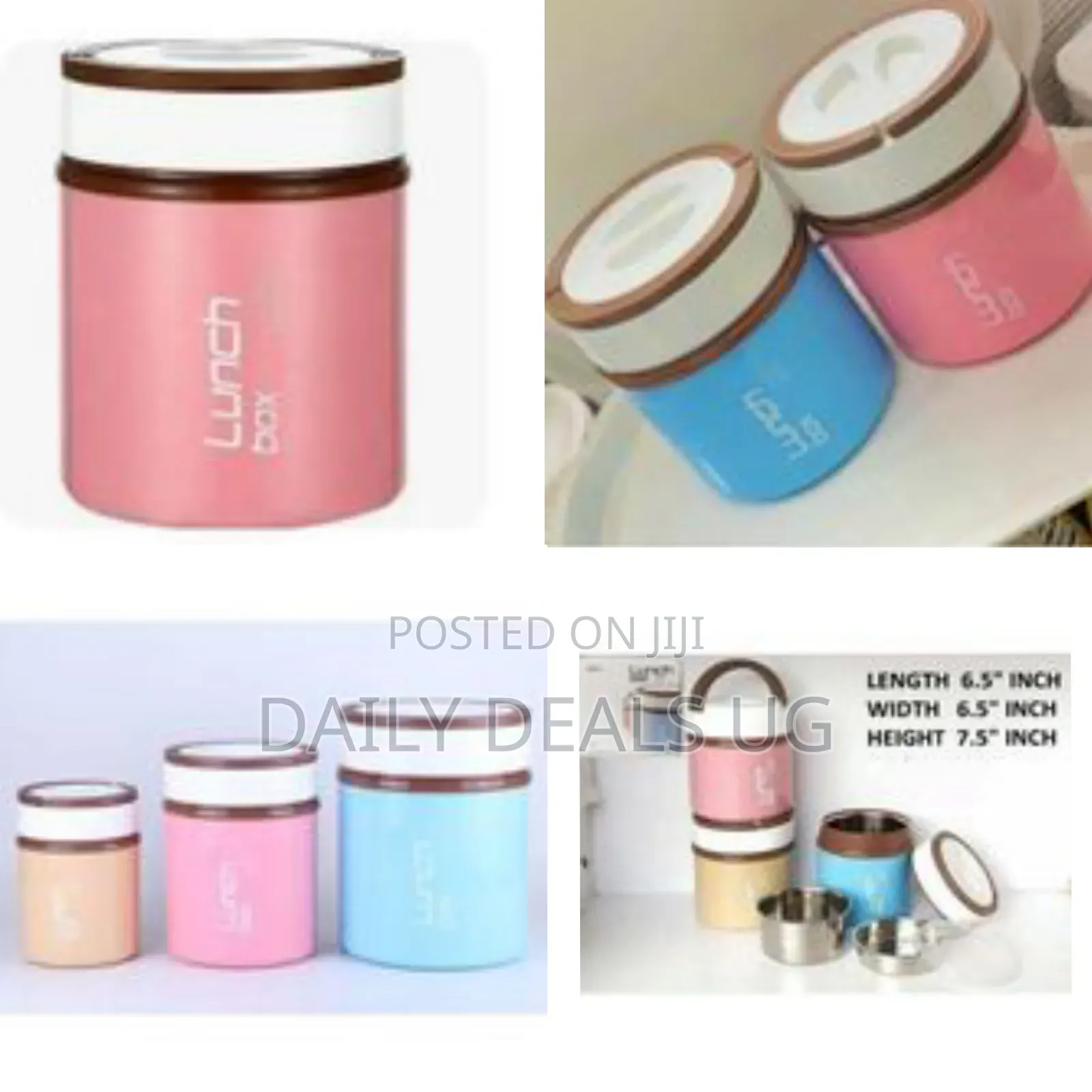 2400ml Big Insulated Lunch Box Food Thermos Container Stainless Steel