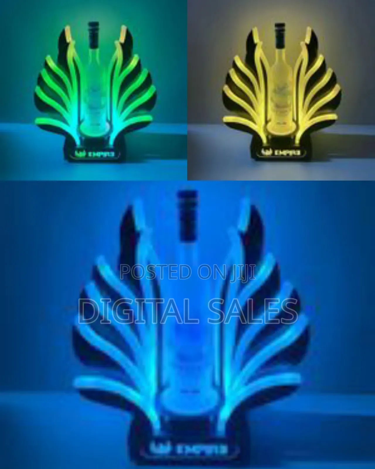 Nightclub Bar Custom Logo Acrylic Peahen Coral Carrier Glorifier