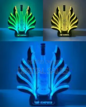 Nightclub Bar Custom Logo Acrylic Peahen Coral Carrier Glorifier