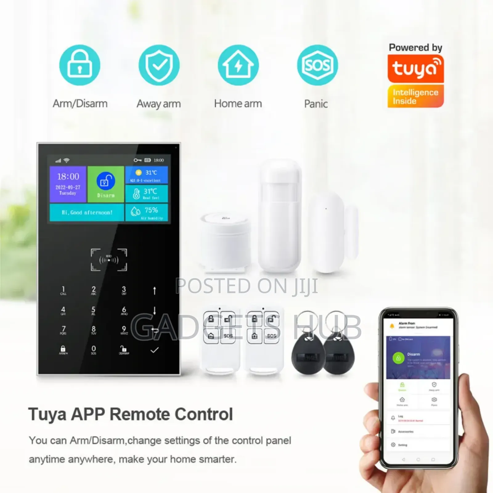 Tuya Smart Home Alarm System Compatible With Both Wifi And 4g Sim