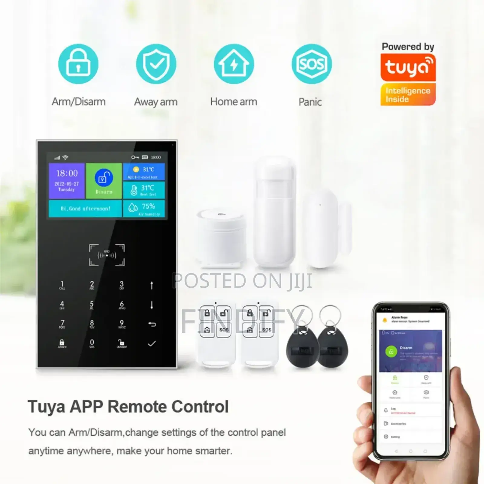 Tuya Smart Home Alarm System Compatible With Both Wifi And 4g Sim
