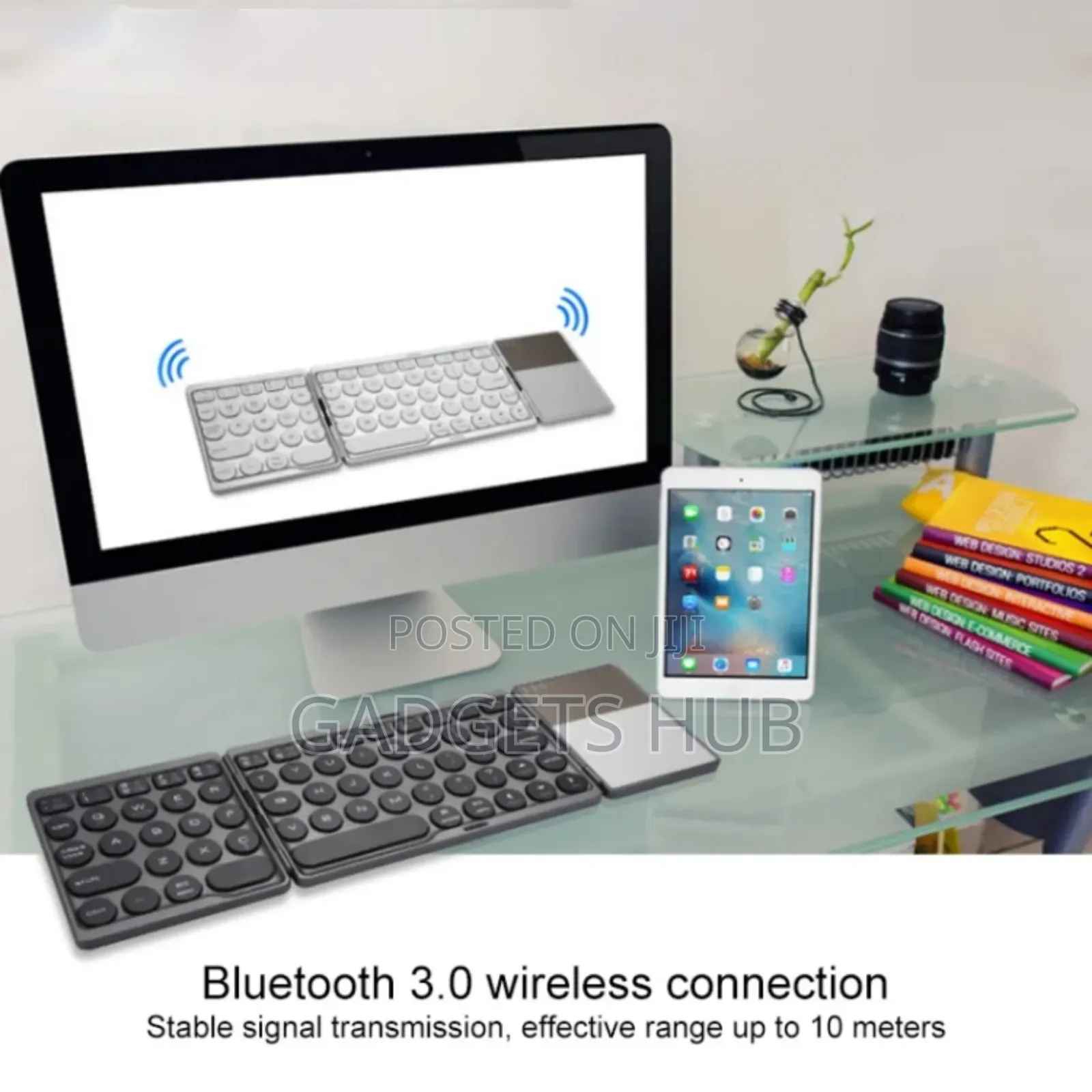 2 in 1 Rechargeable Wireless
Keyboard With Touchpad