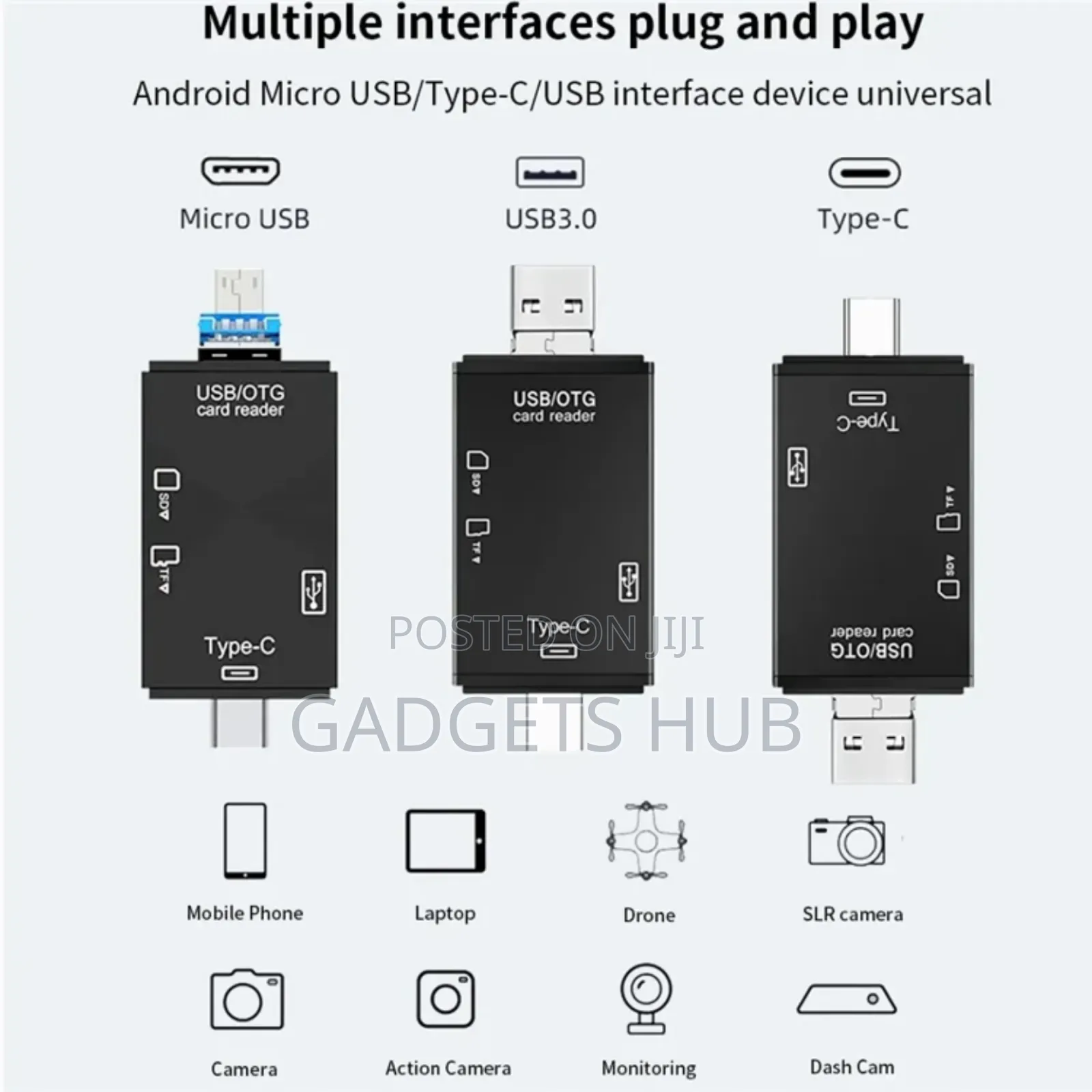 Multi-Card 3-in-1 Usb 3.1 Card Reader