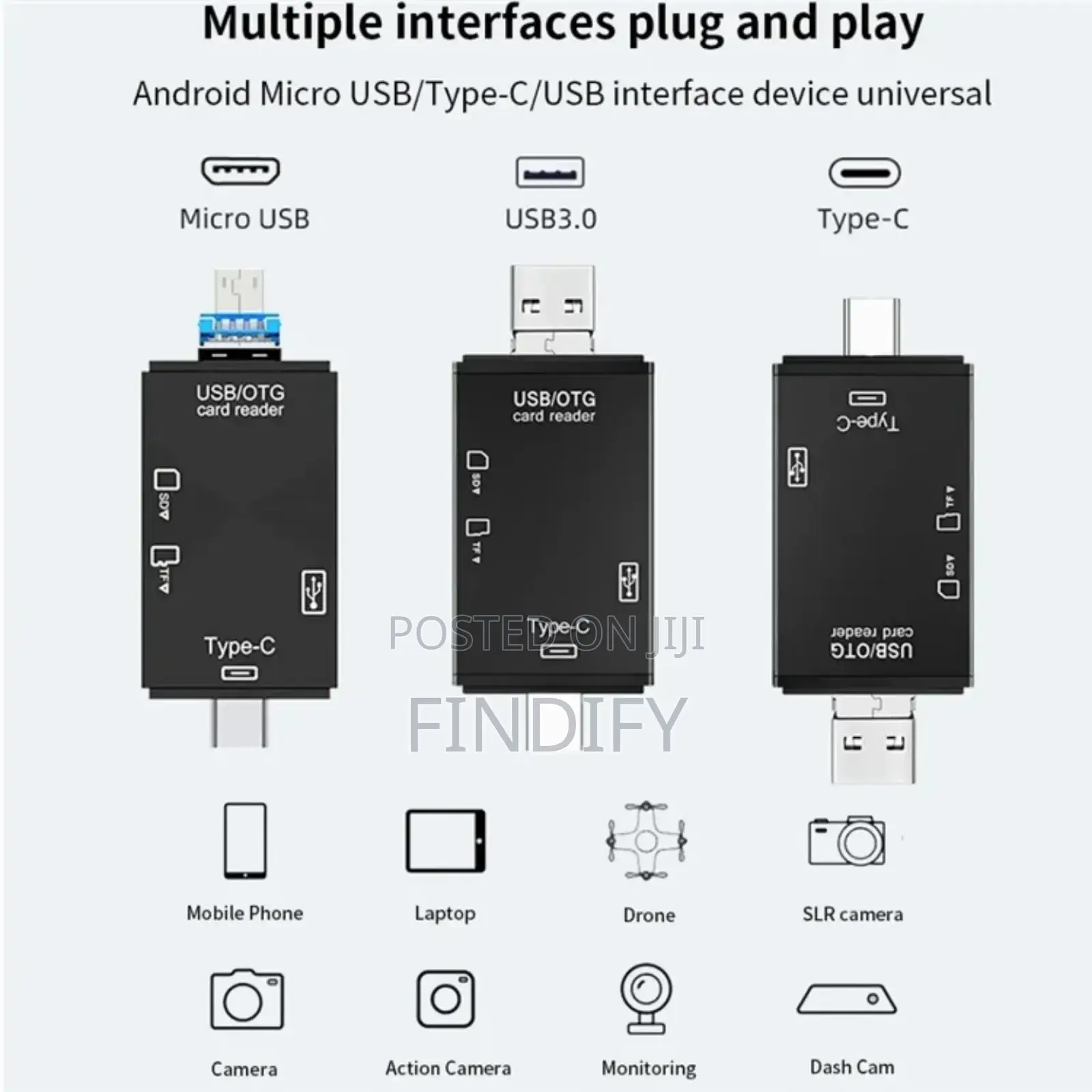 Multi-Card 3-in-1 Usb 3.1 Card Reader