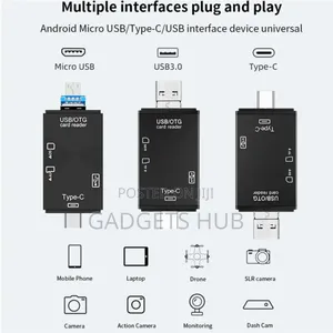 Multi-Card 3-in-1 Usb 3.1 Card Reader