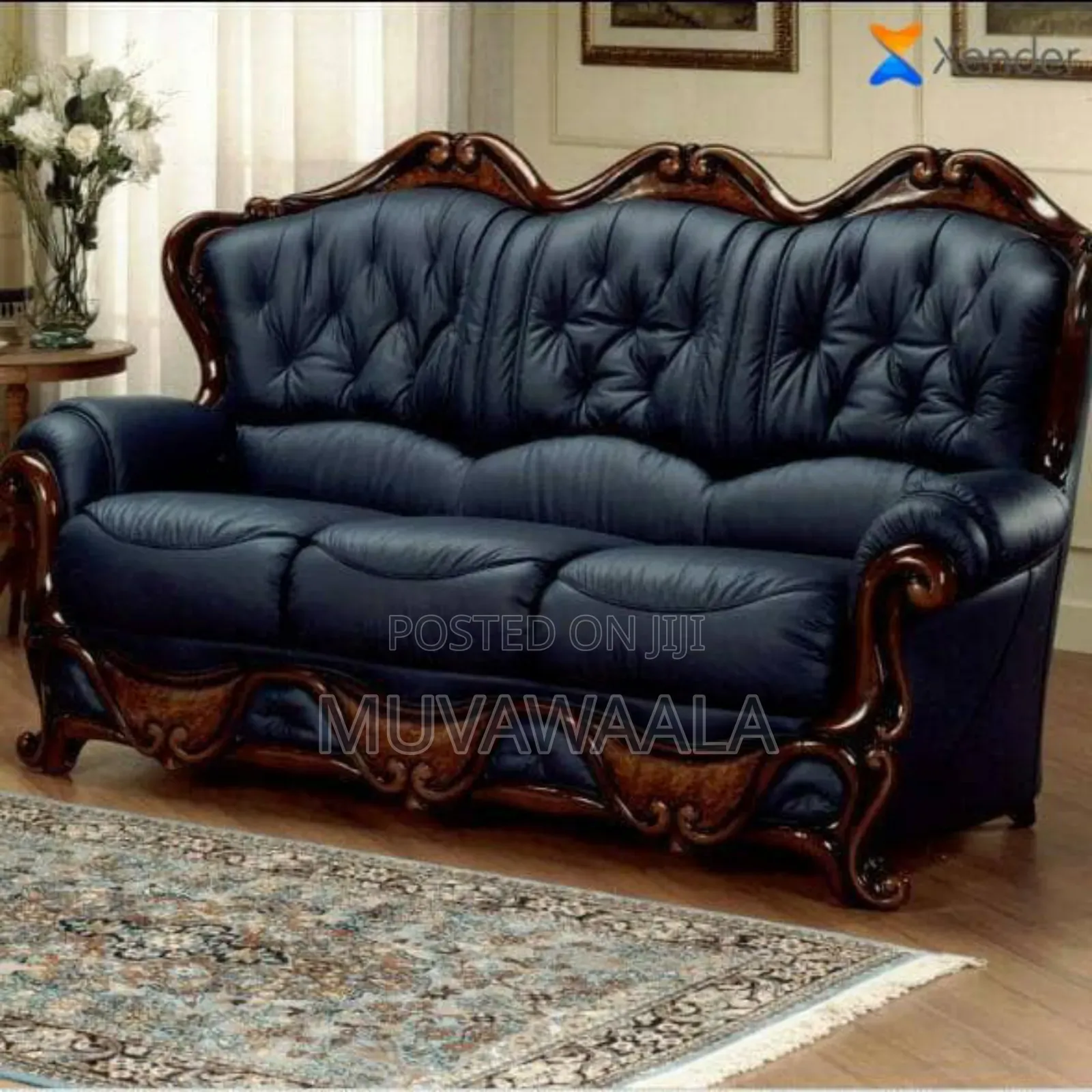 Grand Father Black Sofa