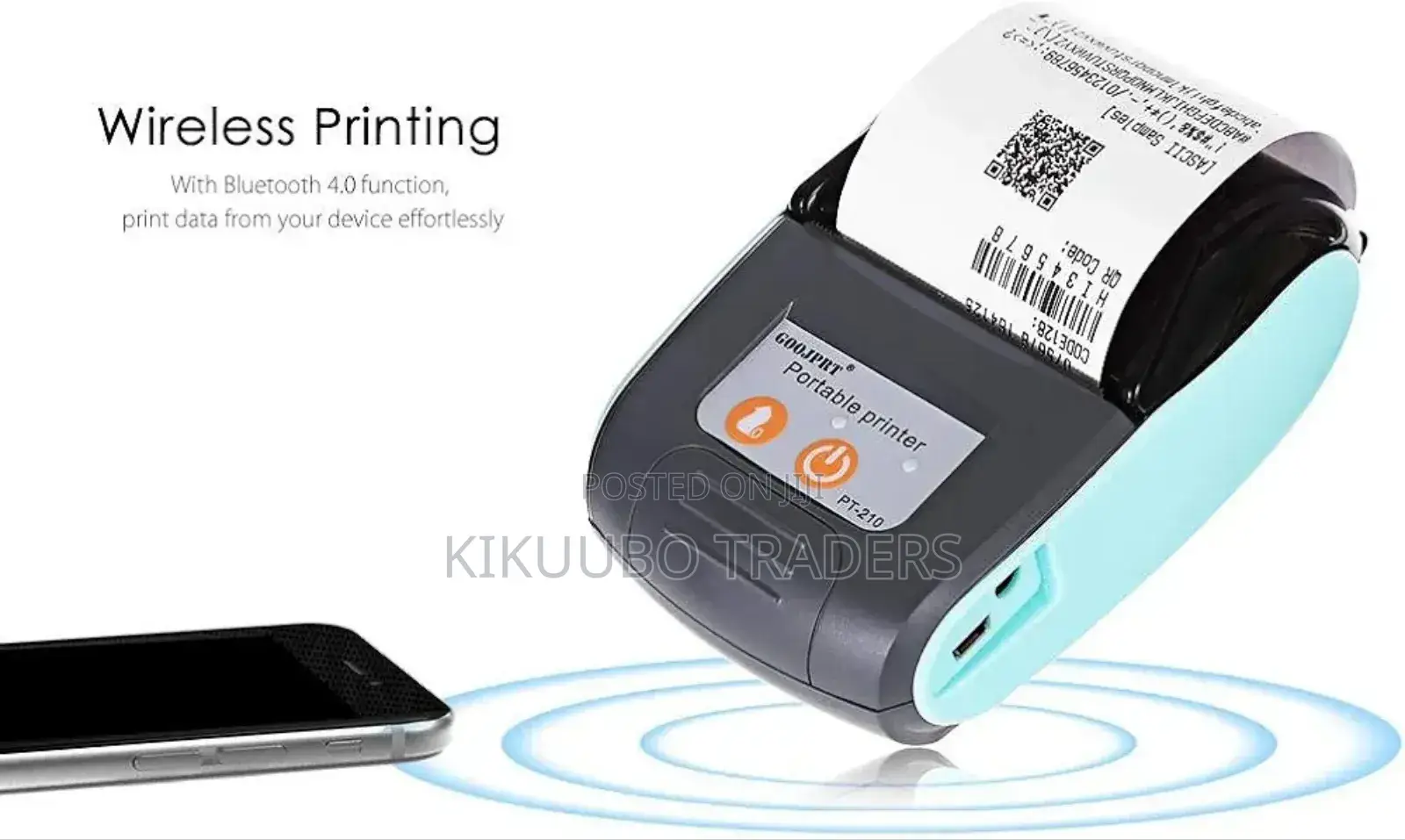 Portable Bluetooth 58mm Thermal Printer