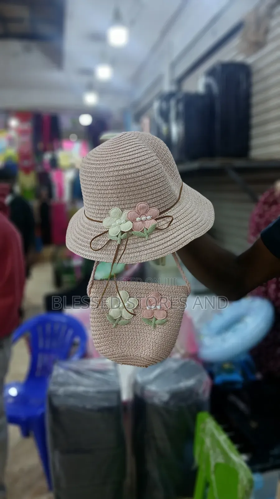 Kids Beach Hat and Bag