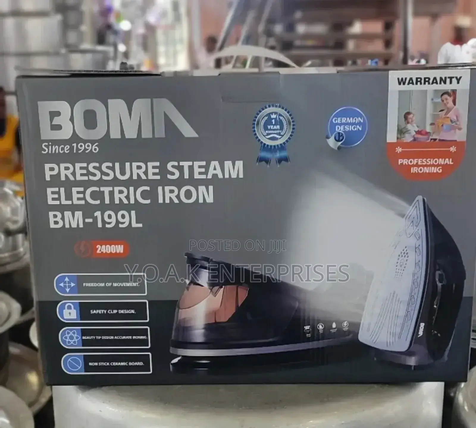Pressure Steam Electric Iron