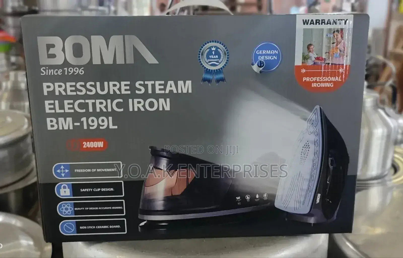 Pressure Steam Electric Iron