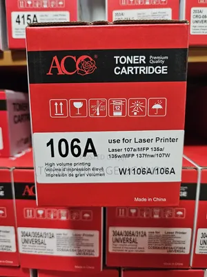 106a Toner Cartridge - For Hp Laser 107w Mfp135w Mfp137fnw
