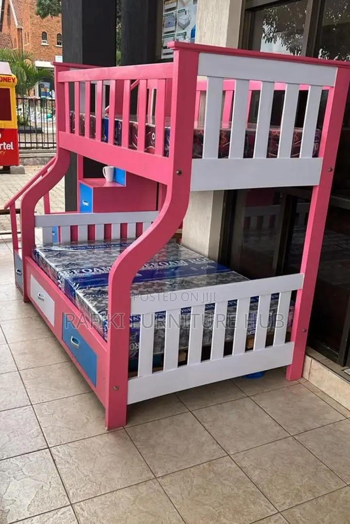 White and Pink Double Decker