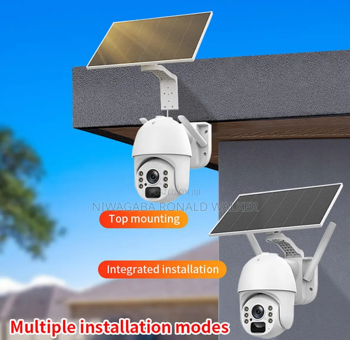 1080p Q3 Solar Wifi PTZ Camera, Hd, Ip66, Waterproof, Ubox App Control