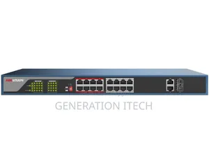 Hikvision 16 Ports
Gigabit  Poe Switch With 2 X Gig Uplink