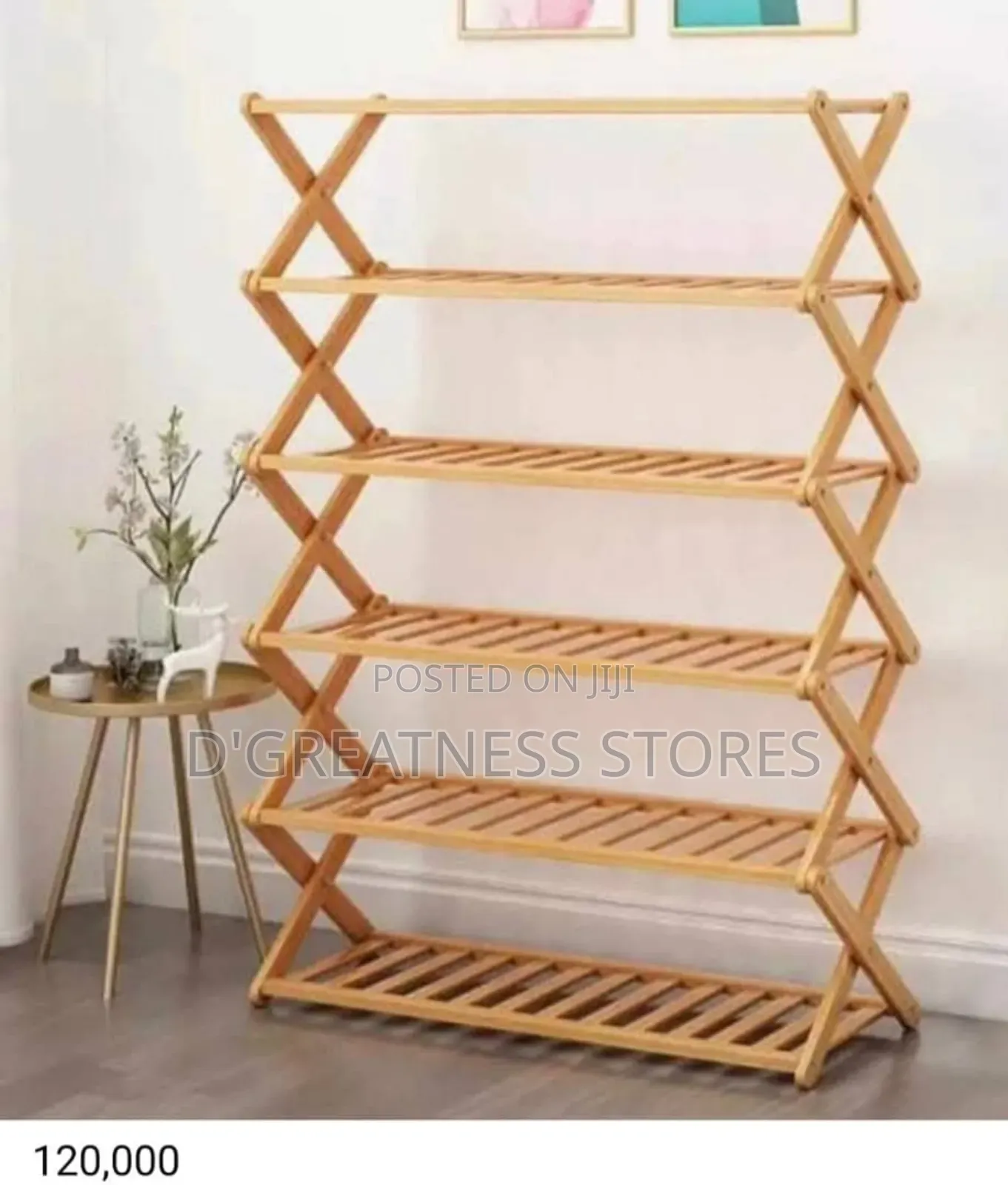 Wooden Shoe Rack