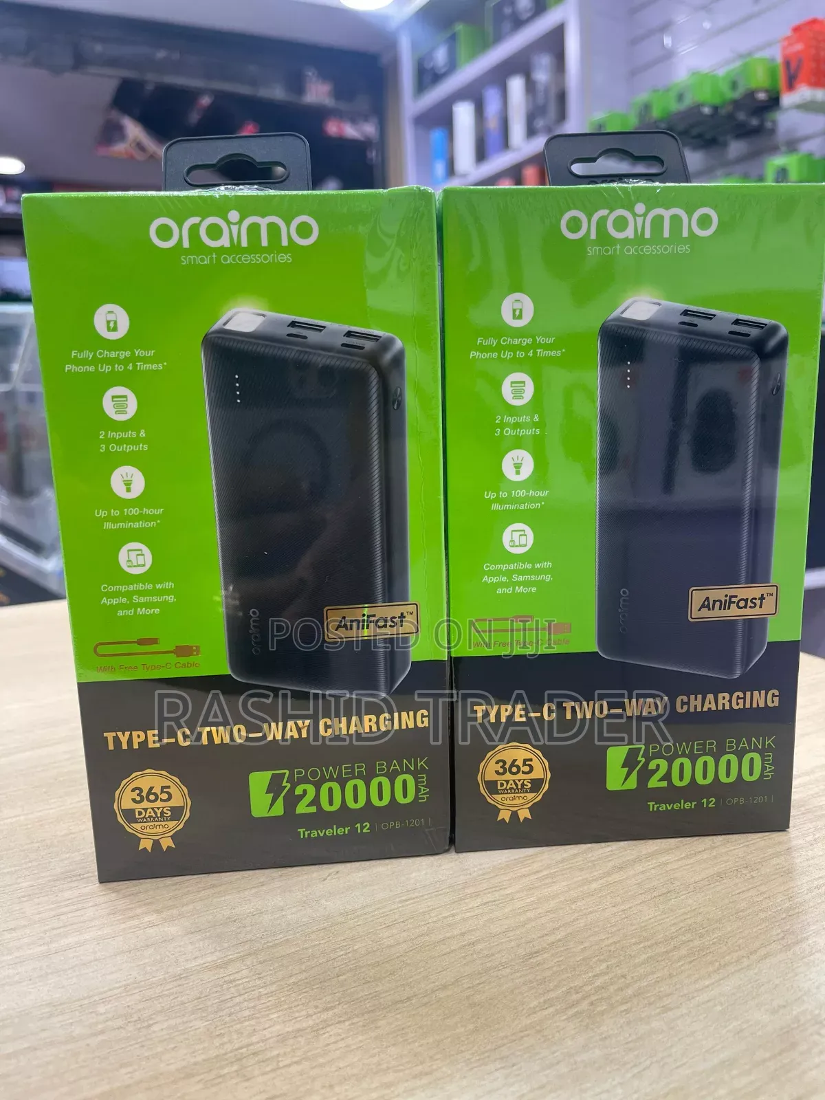 Oraimo Type C 2 Way Power Bank Charger