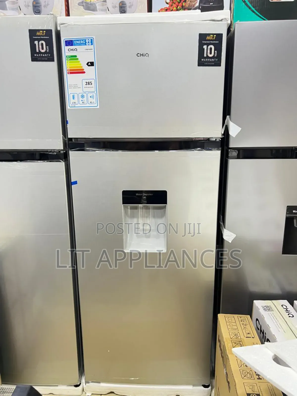 Chiq 270l Fridge With a Water Dispenser and 10 Years Warranty.