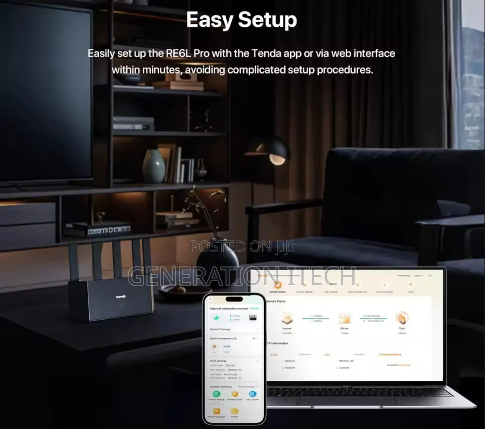 Router Tenda Wifi 7 Te6l Pro Be5100 Double Bande Gigabit 5g