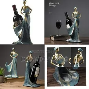 Wine Rack Whisky Holder Shelf Bottle Stand Decoration, Blue