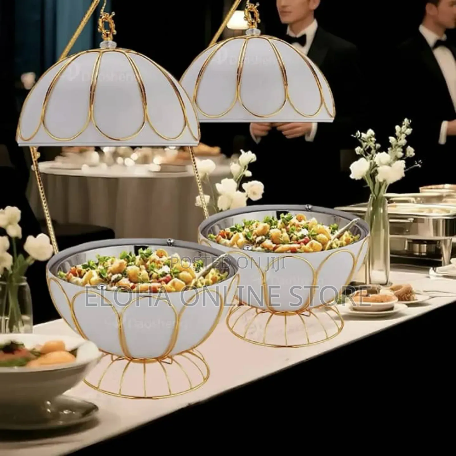 Stainless Steel Round Chafing Dish Buffet Set