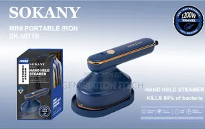 Sokany Hand Held Travel Steam Iron With 125ml Water Tank