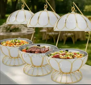 Brans New Stainless Steel Round Chafing Dish Buffet Set
