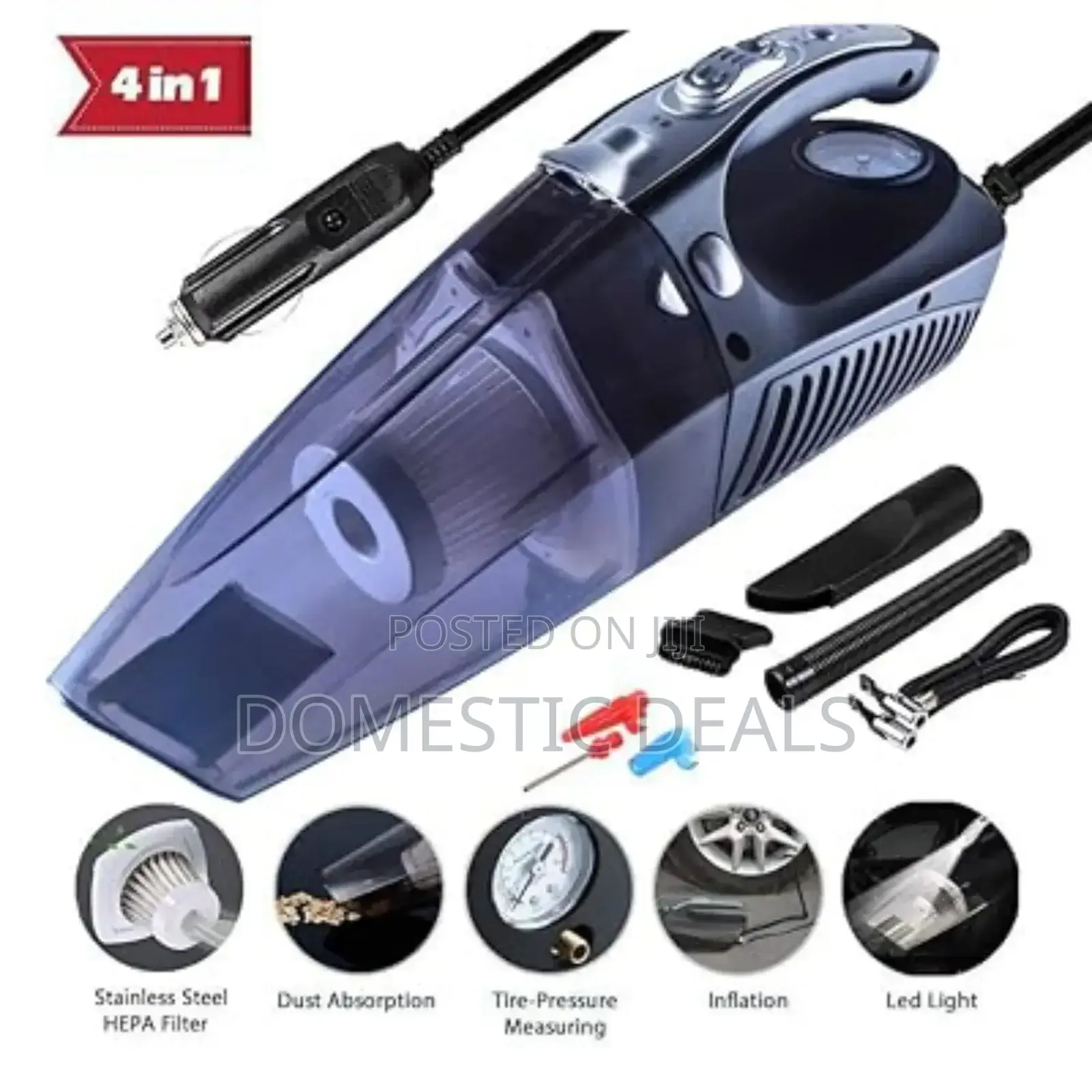 4in1 Car Handheld Vacuum Cleaner