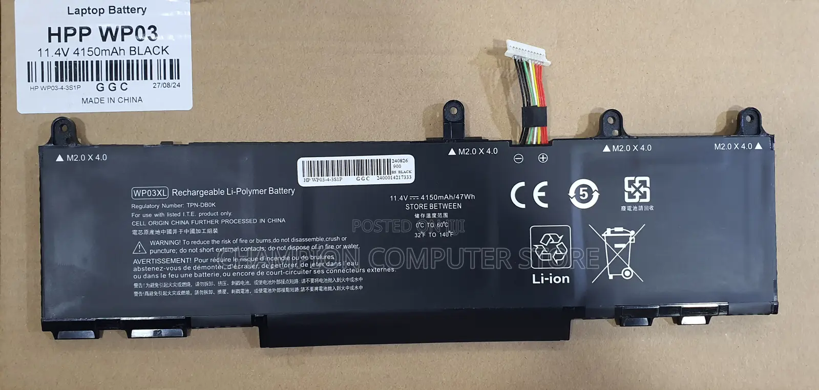 Hp Wp03xl for for Hp Elitebook 830 835 840 845 860 865 G9 G10 Series