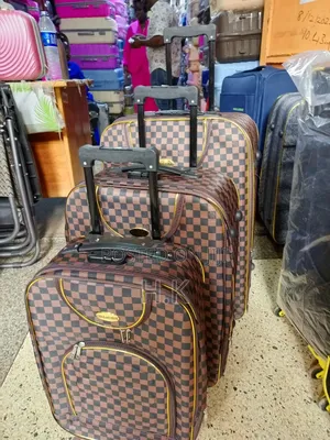 3pcs Set Of Coeur Aceur Suitcases.
