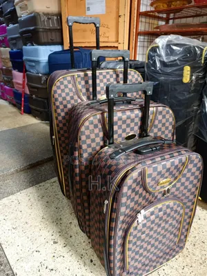 3pcs Set Of Coeur Aceur Suitcases.