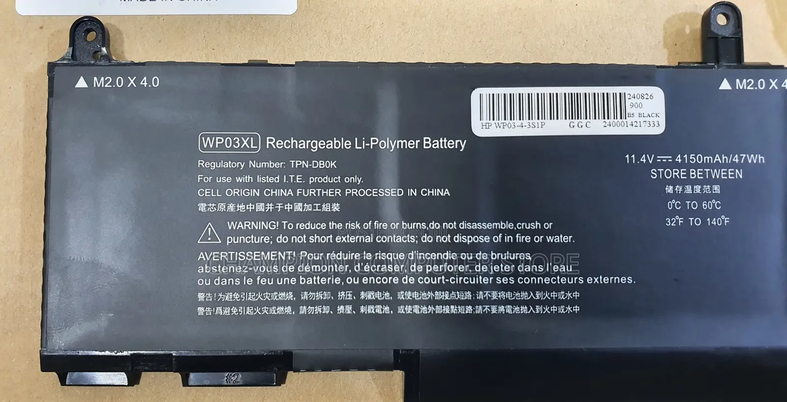 Hp Wp03xl for Elitebook X360 1040 G9 G10 Zbook Firefly 14 G9 G10 Serie