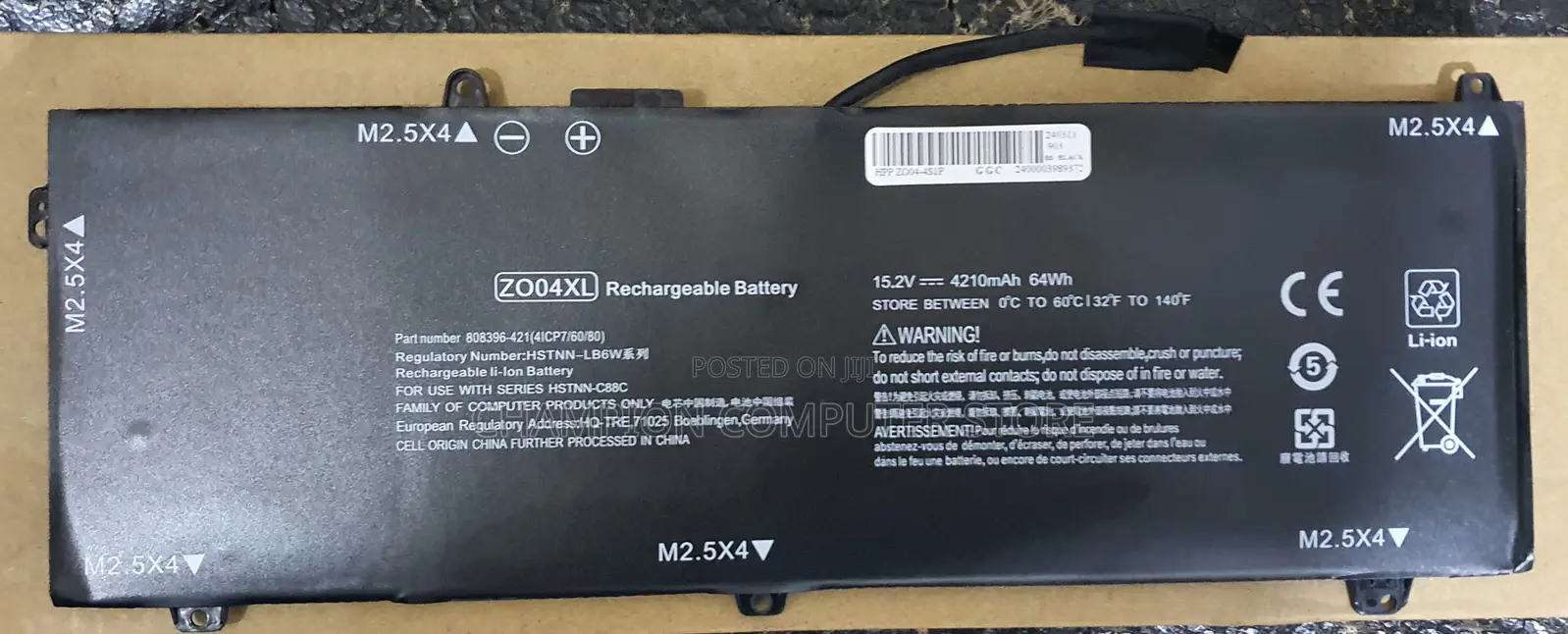 Hp Zo04xl Zo04 Zo06xl Zo06 for Zbook Studio G3 G4 G4-Y6k33ea