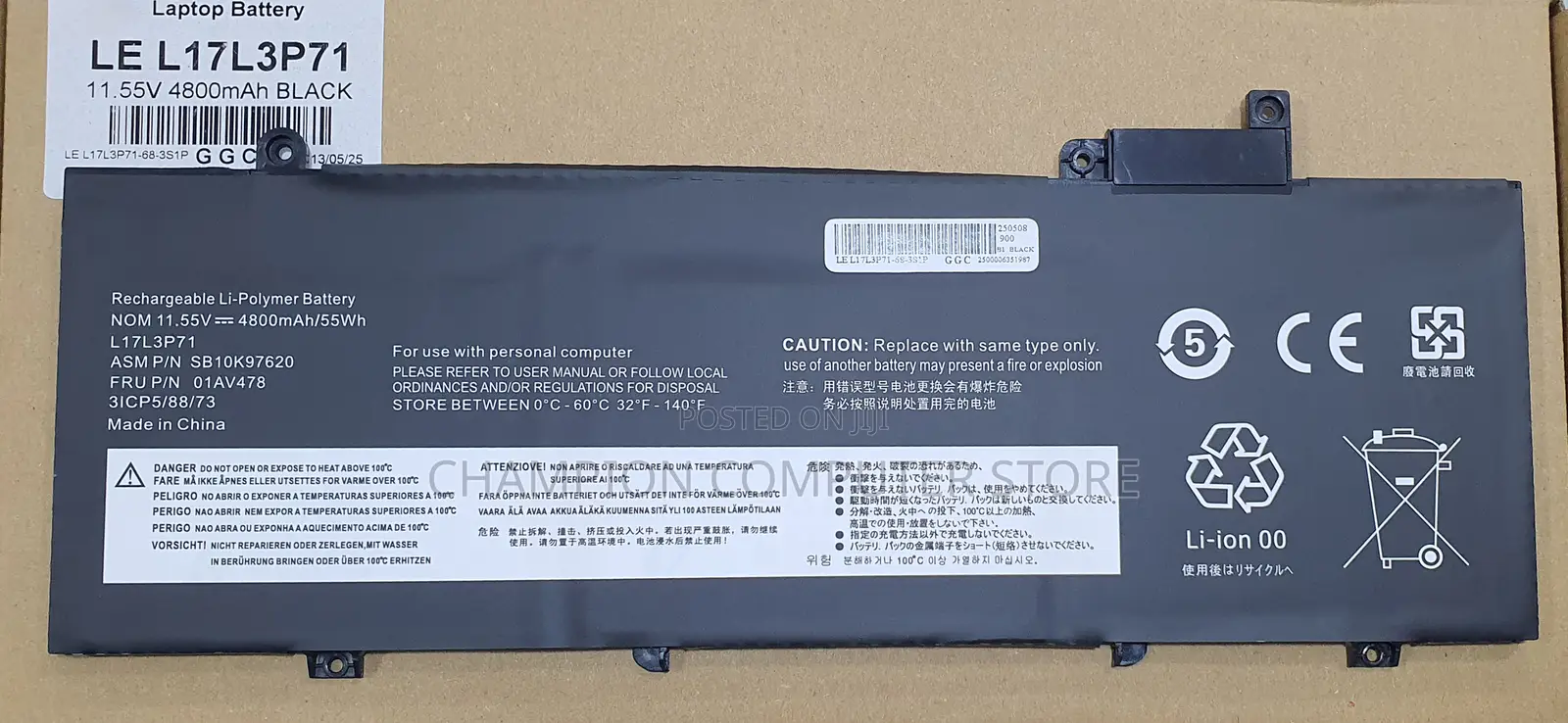Lenovo Thinkpad T480s L17l3p71 L17m3p71 L17s3p71 L17m3p72 01av480